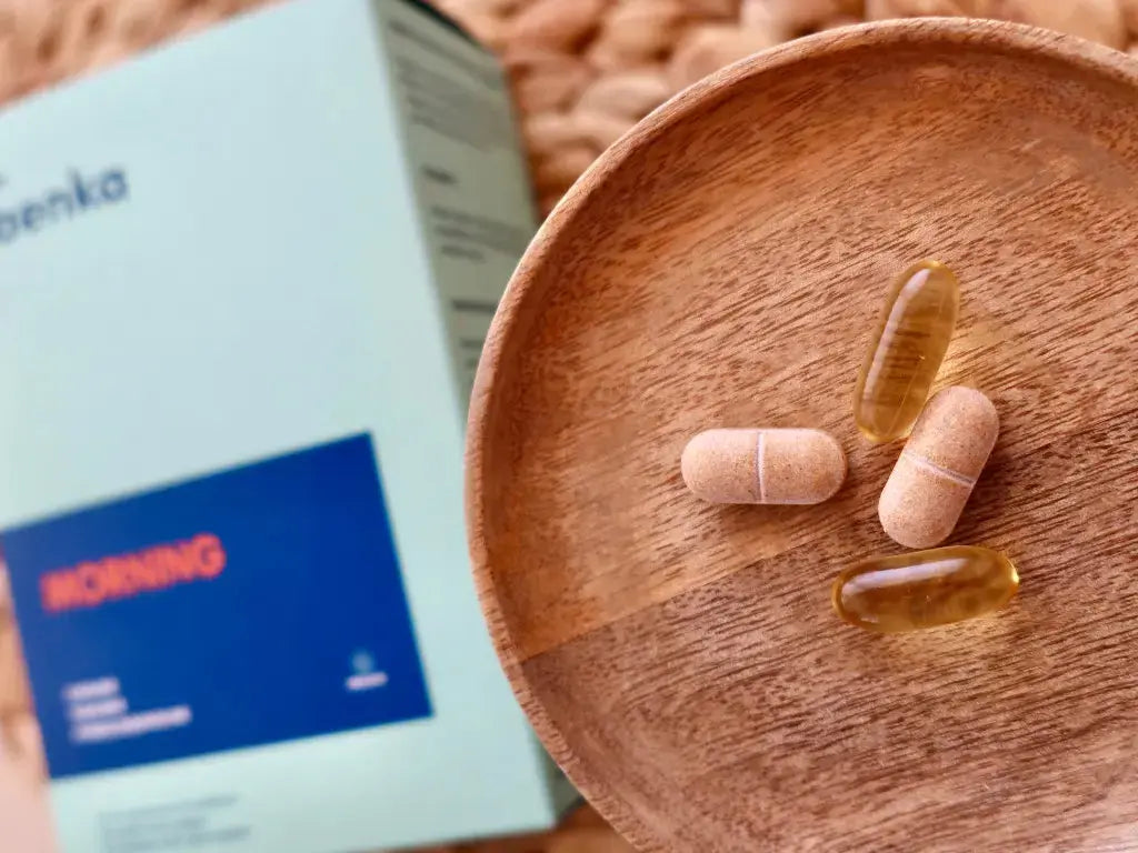 
                  
                    taenka Morning tablets and softgels.
                  
                
